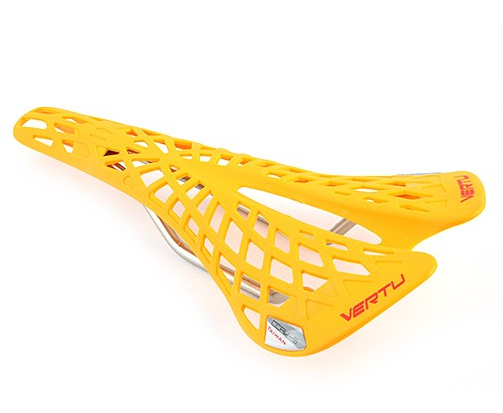 Velo Ergonomic Comfortable and Healthy Hollow Mountain Bike Saddle Seat - Yellow